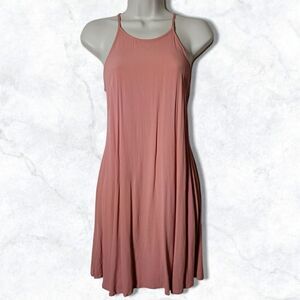 Forever 21 Peach Keyhole Mini Shift Tank Dress